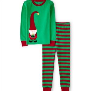 New!! Unisex Toddler 3T Long Sleeve Christmas Elf Gymboree Gymmies Pajama Set